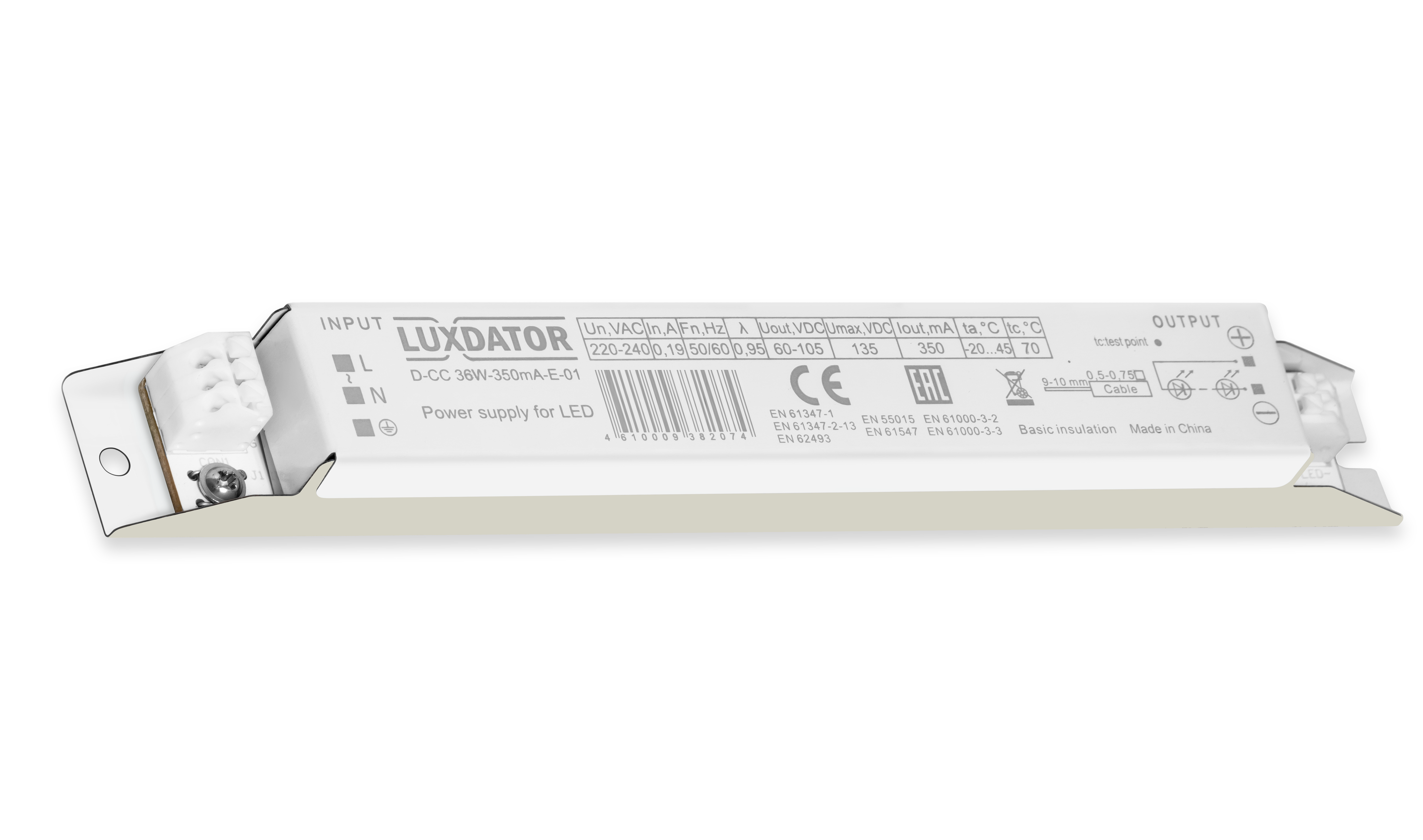 Блок питания D-CC 36W-350mA-E-01