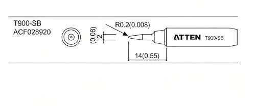 Жало паяльное T900-SB ATTEN