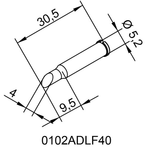 Жало паяльное 0102ADLF40 DJE