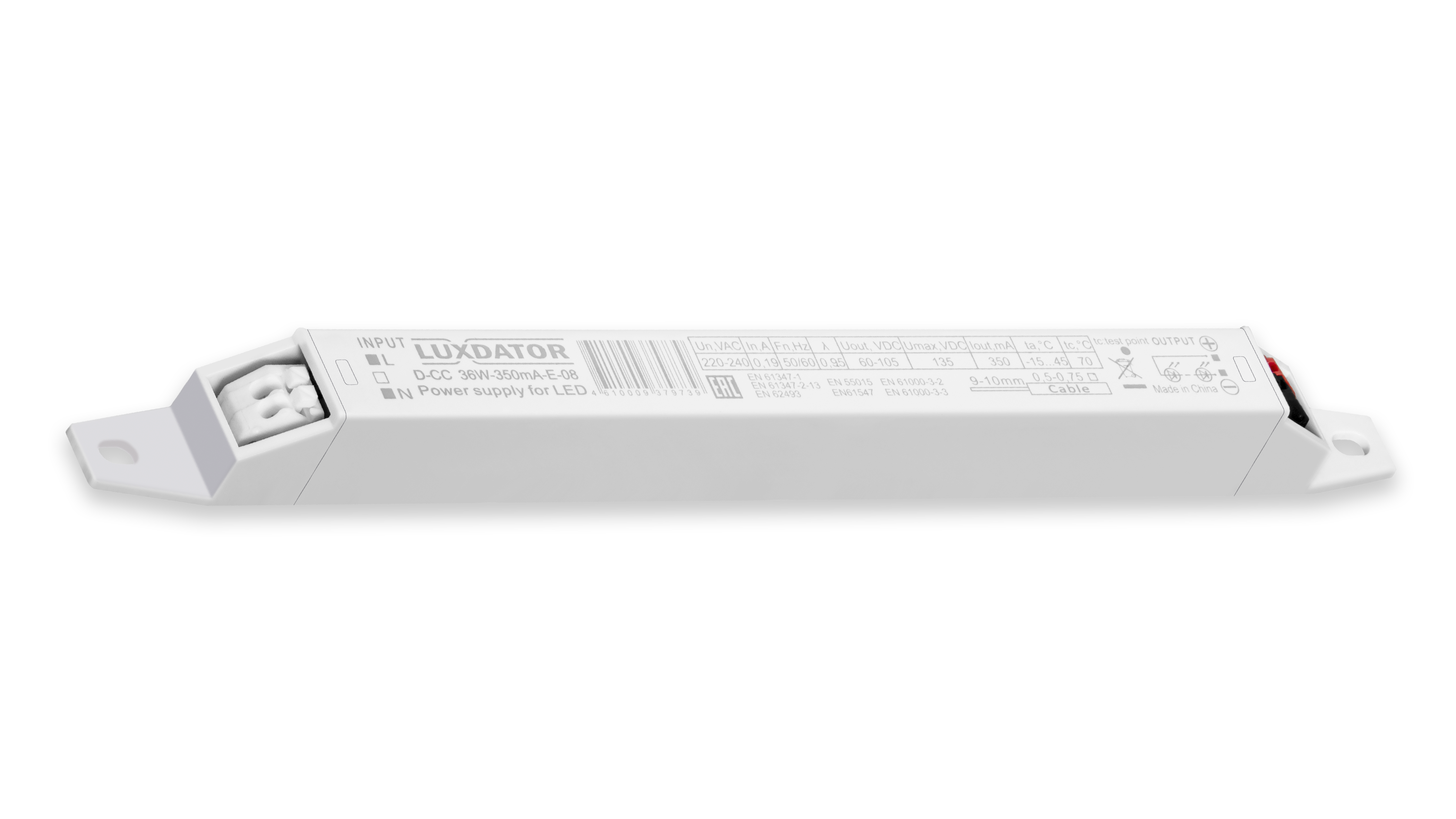 Блок питания D-CC 36W-350mA-E-08