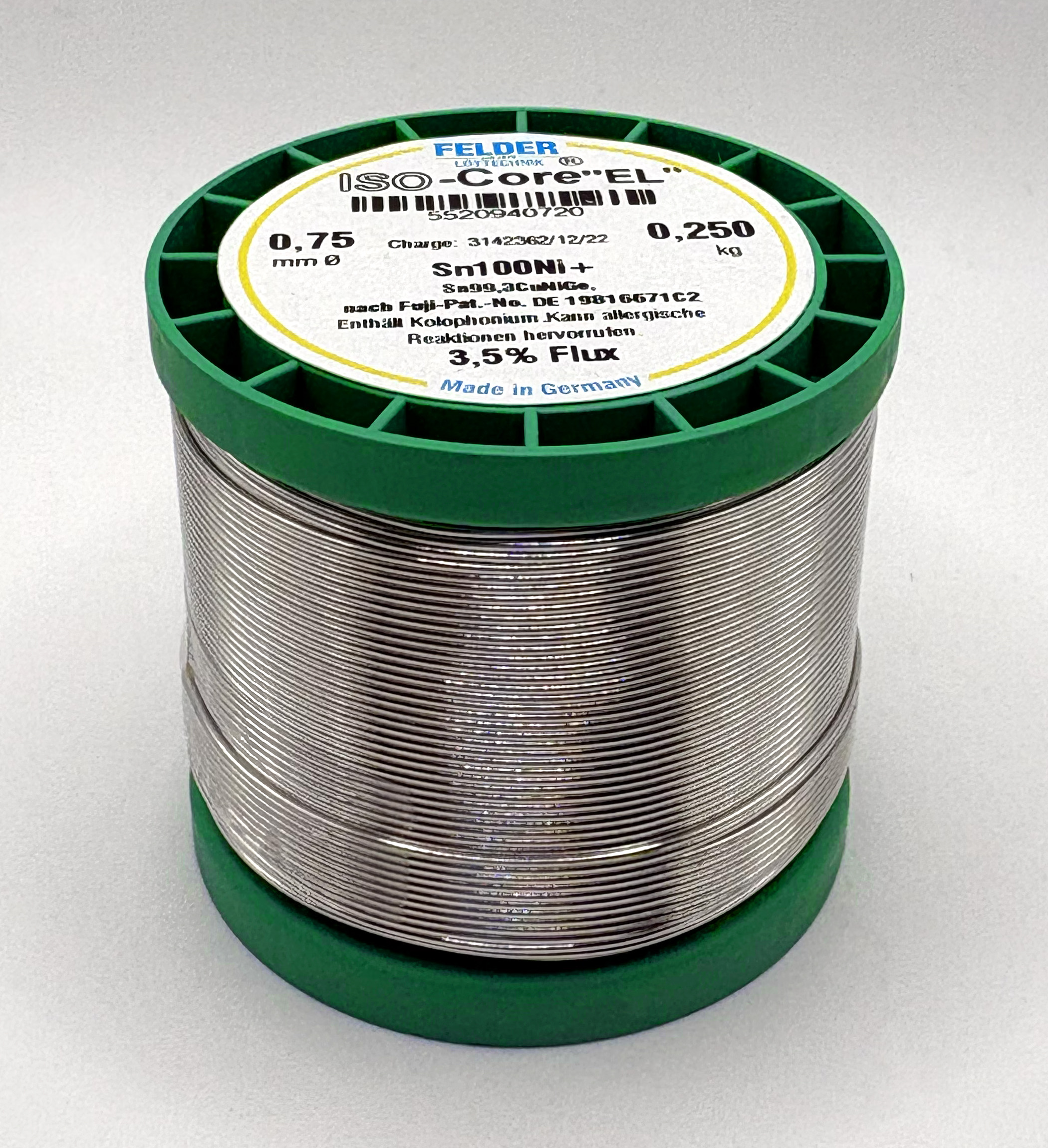 Припой Sn99,3Cu0,7NiGe EL:3,5% 0,75мм 250гр