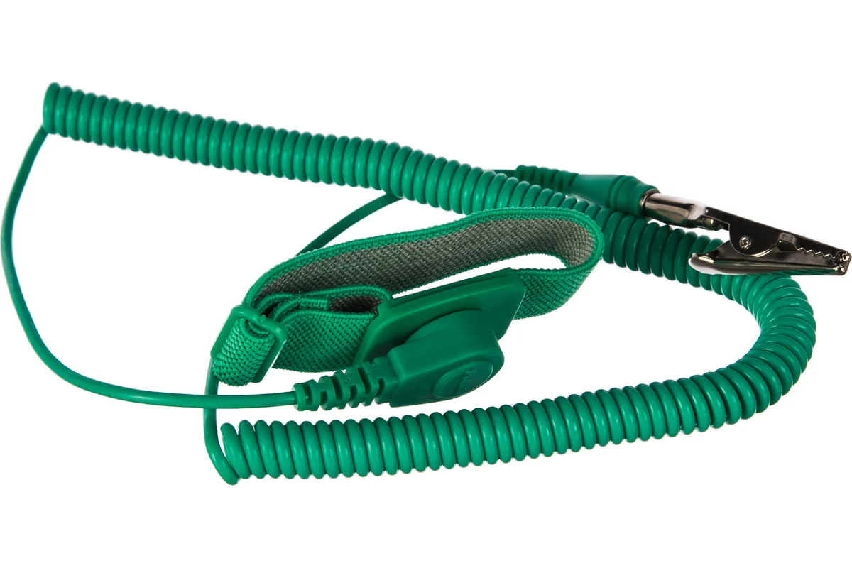 Браслет антистатический Pro'sKit 608-611C, 10 МОм, шнур заземления 3м