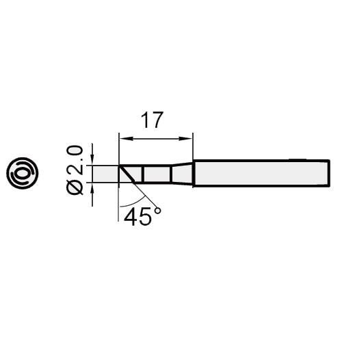 Жало паяльное 5SI-216N-2C Pro'skit