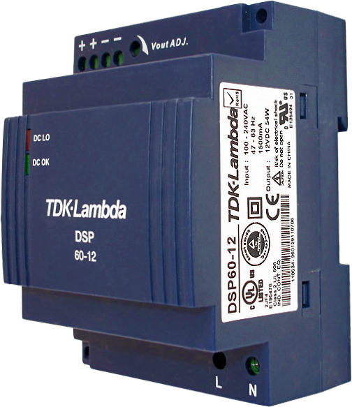 DSP60-12 AC/DC Блок питания на DIN-рейку, 12В/54 Вт, TDK-Lambda