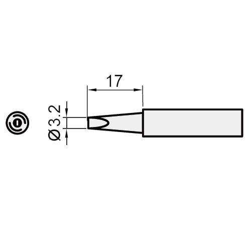 Жало паяльное 5SI-216N-3.2D Pro'skit