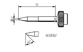 Жало паяльное 612FDLF для Tech Tool Ersa