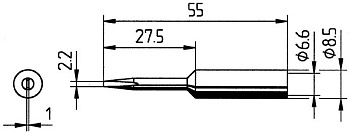 Жало паяльное 832KDLF Ersa
