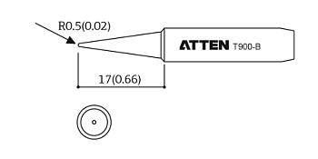 Жало паяльное T900-B ATTEN
