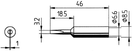 Жало паяльное 832EDLF Ersa