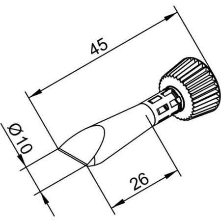 Жало паяльное 102CDLF100C для i-Tool Ersa
