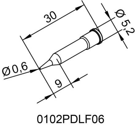 Жало паяльное 102PDLF06 для i-Tool Ersa