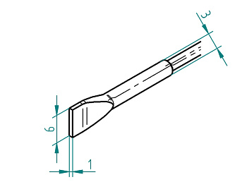 Насадки 462FDLF060 для Chip Tool VARIO, пара, Ersa