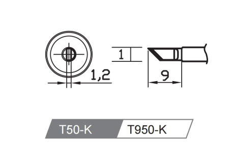 Картридж-наконечник T50-K для GT-Y050 ATTEN