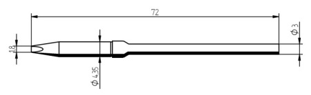 Жало паяльное 212EDLF для Micro Tool Ersa