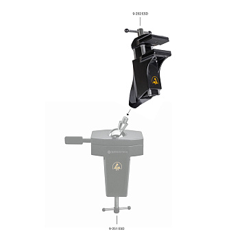 Зажим для плат 9-252 "тиски", антистатический, Bernstein