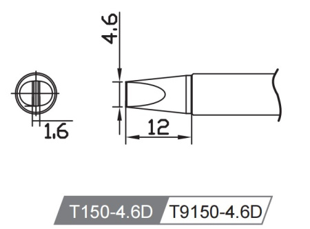 Картридж-наконечник T150-4.6D для GT-Y150 ATTEN