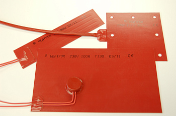 Нагреватель силиконовый SSA 230V 300W 300x150mm L1000 клейкий слой