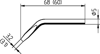 Жало паяльное 032JD для A 30S Ersa