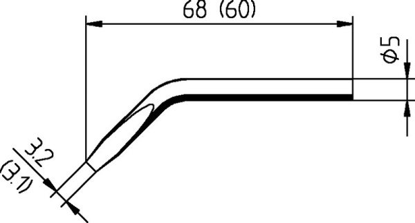 Жало паяльное 032JD для A 30S Ersa