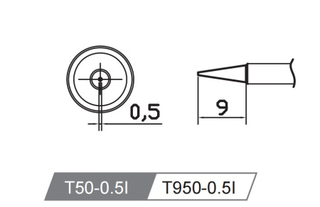 Картридж-наконечник T50-0.5l для GT-Y050 ATTEN