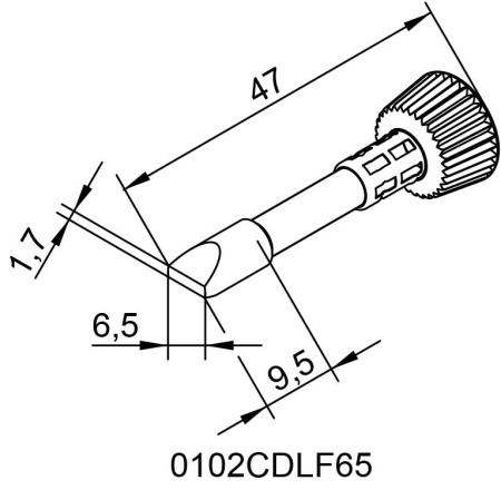 Жало паяльное 102CDLF65 для i-Tool Ersa
