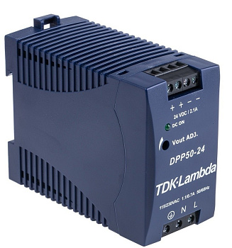 DPP50-24 AC/DC Блок питания на DIN-рейку, 24В/50 Вт, TDK-Lambda