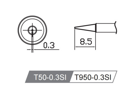 Картридж-наконечник T950-0.3SI для Y950 ATTEN