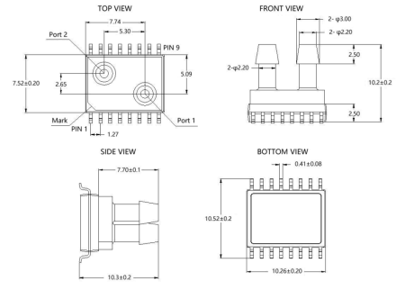 Датчик давления XGZP6891D005HPDPN CFSensor