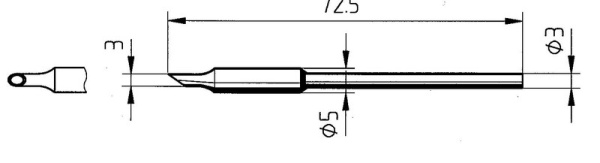 Жало паяльное 212OD для Micro Tool