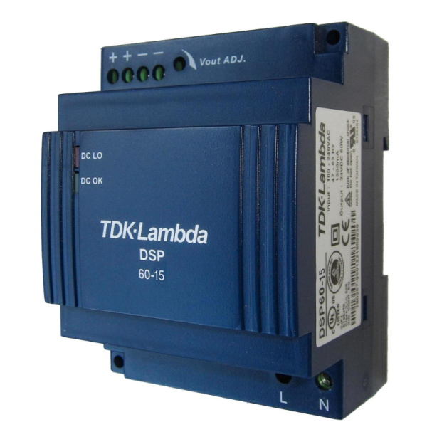 DSP60-15 AC/DC Блок питания на DIN-рейку, 15В/60 Вт, TDK-Lambda
