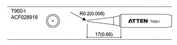 Жало паяльное T900-I ATTEN