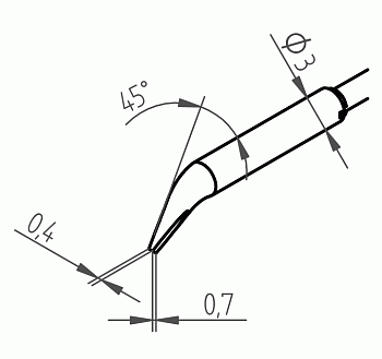 Насадки 462MDLF007 для Chip Tool VARIO, пара, Ersa