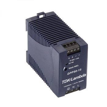 DPP50-15 AC/DC Блок питания на DIN-рейку, 15В/50 Вт, TDK-Lambda
