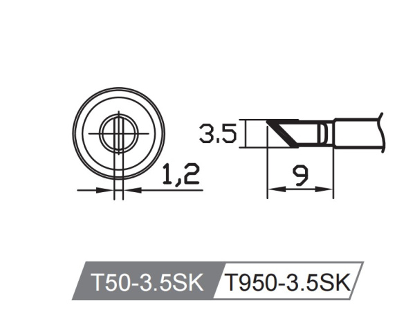 Картридж-наконечник T950-3.5SK для Y950 ATTEN
