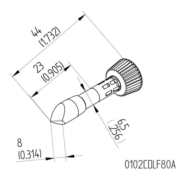 Жало паяльное 102CDLF80A для i-Tool Ersa