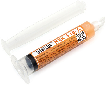 Флюс-гель паяльный NRK-518-А шприц 10мл RUSFLUX
