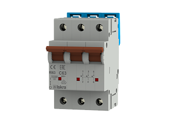 Автоматический выключатель RI 63 C63 Iskra