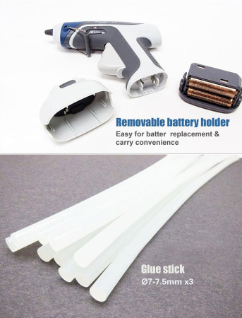 Клеевой пистолет на батарейках GK-368 Pro'skit