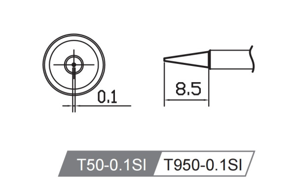 Картридж-наконечник T50-0.1SI для GT-Y050 ATTEN