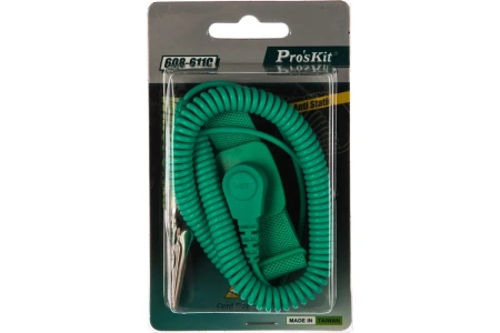 Браслет антистатический Pro'sKit 608-611C, 10 МОм, шнур заземления 3м