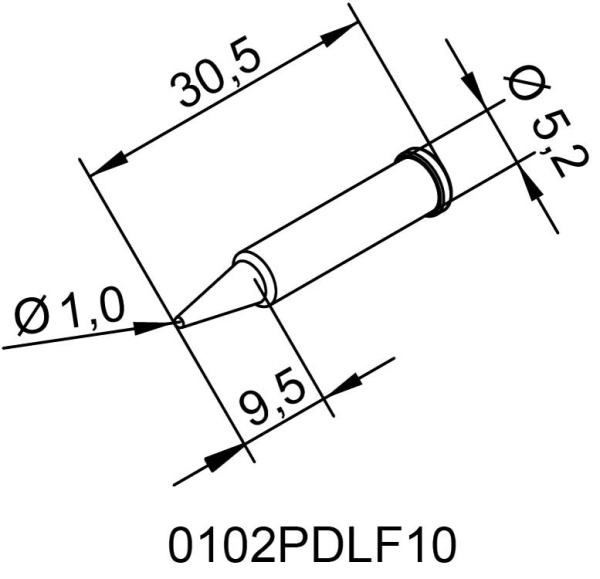 Жало паяльное 102PDLF10 для i-Tool Ersa