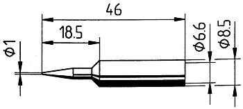 Жало паяльное 0832BDLF DJE
