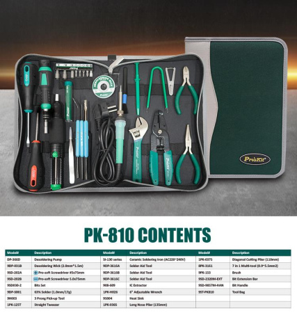 Набор инструментов PK-810B Pro'skit