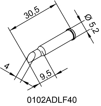 Жало паяльное 102ADLF40 для i-Tool