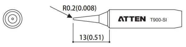 Жало паяльное T900-SI ATTEN