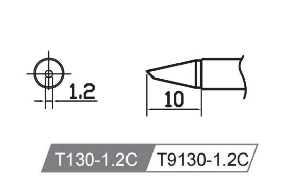 Картридж-наконечник T9130-1.2C для Y9130 ATTEN