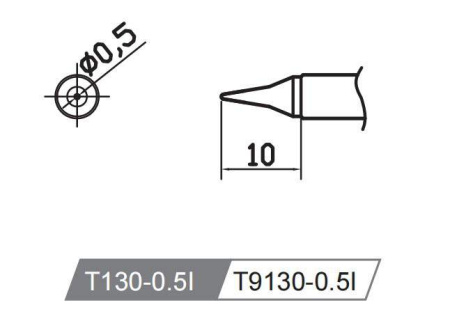 Картридж-наконечник T130-0.5I для GT-Y130 ATTEN