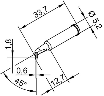 Жало паяльное 102SDLF18 для i-Tool