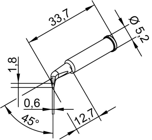 Жало паяльное 102SDLF18 для i-Tool