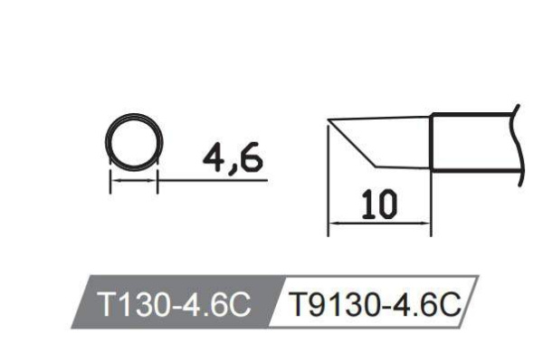 Картридж-наконечник T9130-4.6C для Y9130 ATTEN